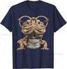 Bearded Dragon Animal Nerdy Glasses Bearded Dragon T-Shirt Unisex Graphic T Shirts Cotton Short Sleeve