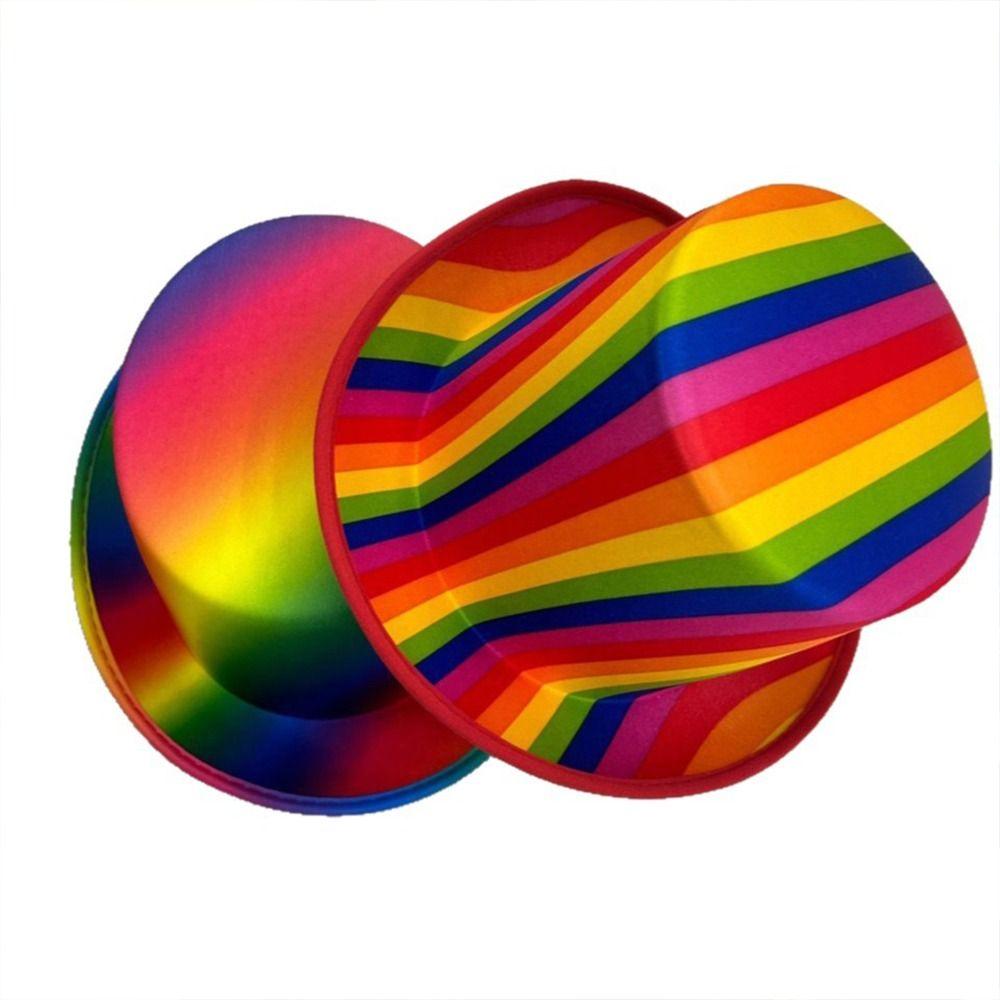 New Rainbow Rainbow Top Hat Colorful Lightweight Party Costume Hat Striped Clown Hat Stage Performance