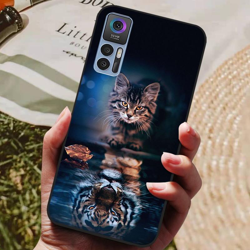 For TCL 30 Plus Case T676K T676J Cover Wolf Lion Shockproof Phone Cases For TCL 30 5G T776H Black Silicone For TCL30 30 Cover