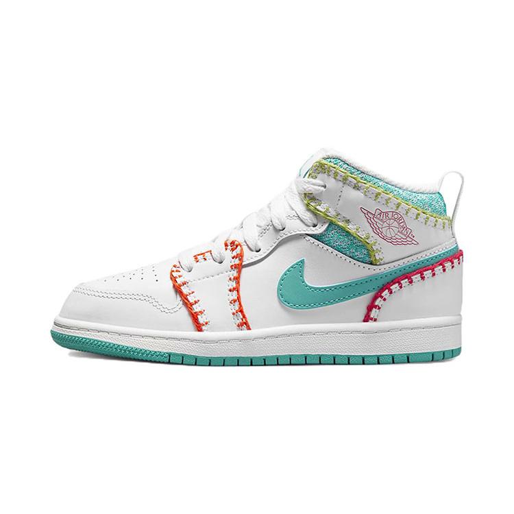 

Jordan Air Jordan 1 Kids Basketball Shoes Pre school DM9648-100 28