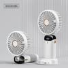 USB Rechargeable Neck-Hanging Mini Fan with Aroma Diffuser, Foldable, Portable, Quiet, and Long Battery Life.
