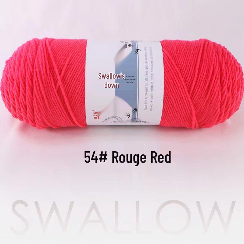 Large Skein 5-Ply Milk Cotton Yarn: Luxurious Plush for Doll Making & Seat Cushions, Available in 80 Colors