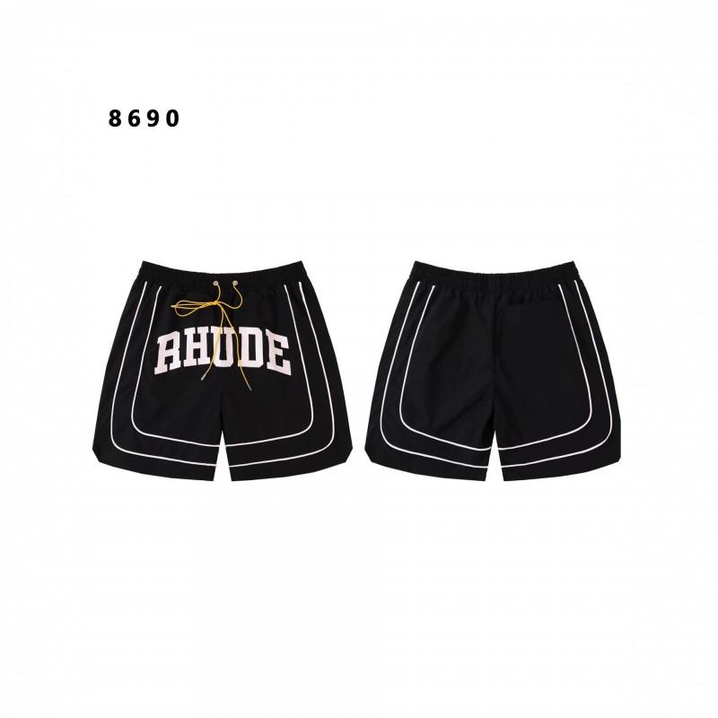 RHUDE Streetwear Graphic Print Loose Fit Shorts Unisex Casual Pants