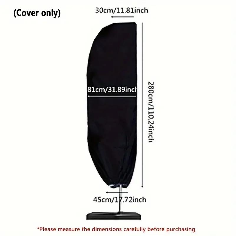 6-Size Waterproof Oxford Fabric Cantilever Parasol Cover Outdoor Garden Patio Weatherproof Umbrella Cover