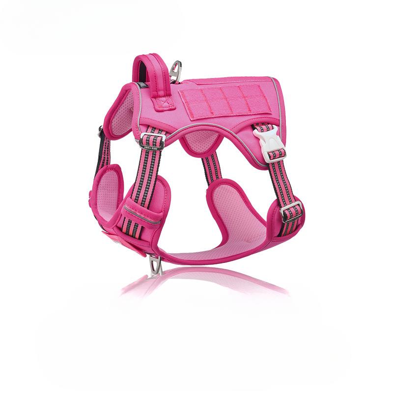 Nylon Dog Chest Strap Medium and Large Dog Tactical Dog Strap Traction Rope Anti-slide Pet Chest and Back Necklace