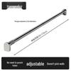 Retractable Stainless Steel Clothesline & Shower Curtain Rod Combo for Balcony and Bathroom