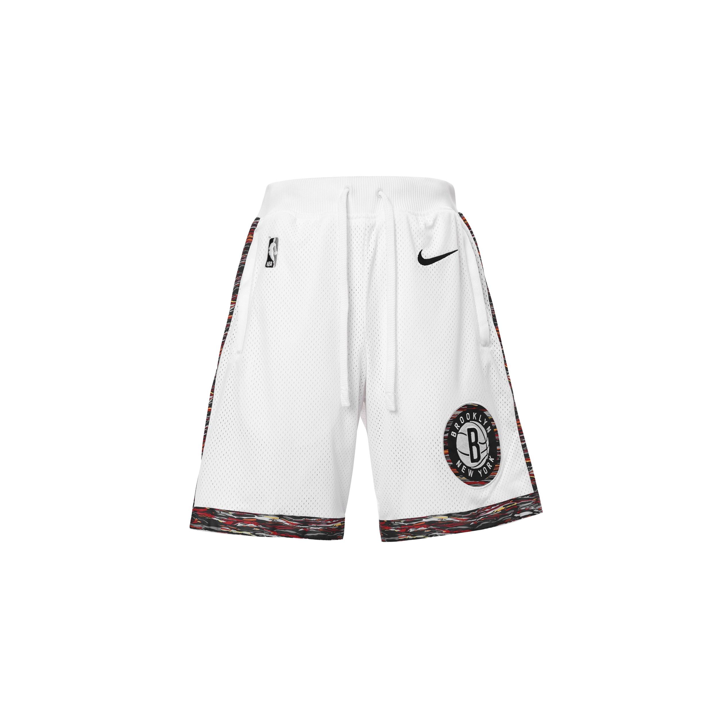 Nike NBA Brooklyn Nets CE City Series Basketball Sports Breathable Quick Dry Shorts White Men s CJ9415-100 XXXL