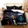 3D Teddy Bear Series Bedding Set Cartoon Anime Down Duvet and Pillowcase, Microfiber Fabric Washable and Quick Drying Home Decoration