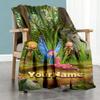 Biene Maja Personalized Text Blanket Gift Customizable Blanket Comfortable Great for Office Seaside Office Chair Picnics for All Occasions