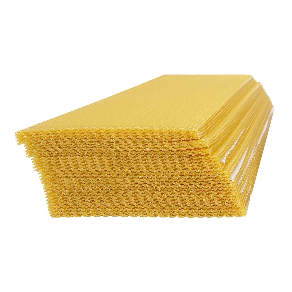 30PCS Honeycomb Wax Frames, Beekeeping Foundation Bee Hive Equipment,Honeycomb Foundation, for DIY Projects,Candle Making