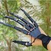Degete articulate de Halloween Scary Degete false Mâinile scheletului Realistic Groază Fantoma Gheare Recuzită Cosplay Echipament Mănușă pentru degete