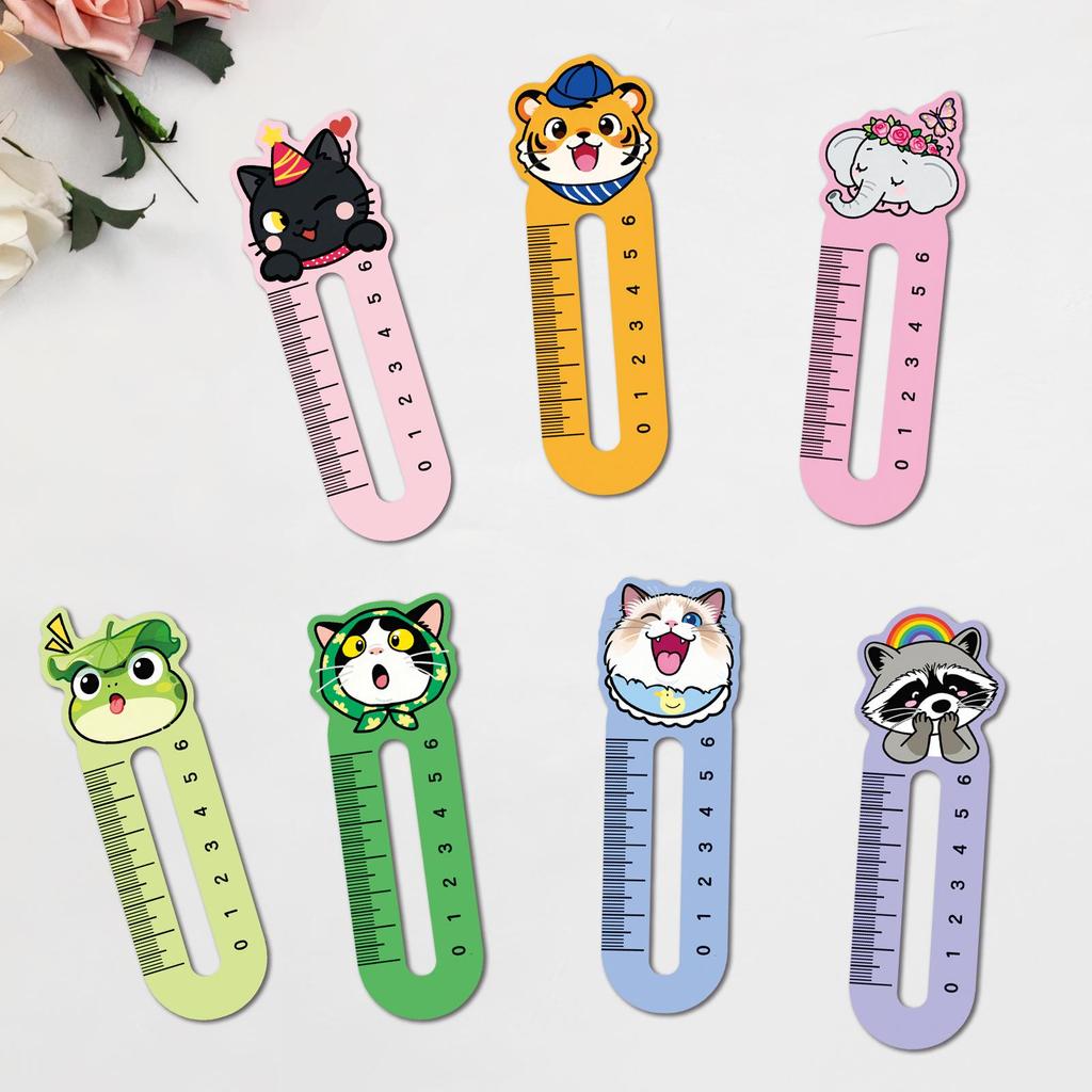30-Pack Cute Sheep Cartoon Ruler Bookmarks for Notebooks