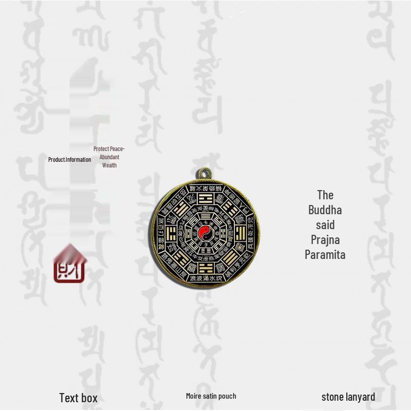 

Round Style Lucky Charm Buddha Image Necklace Pendant for Men and Women, 4cm Travel Souvenir 40mm One-sided