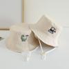 Cartoon Dinosaur Children Fisherman Hat Windproof Baby Capybara Sun Cap Kids Bucket Hat  Toddler