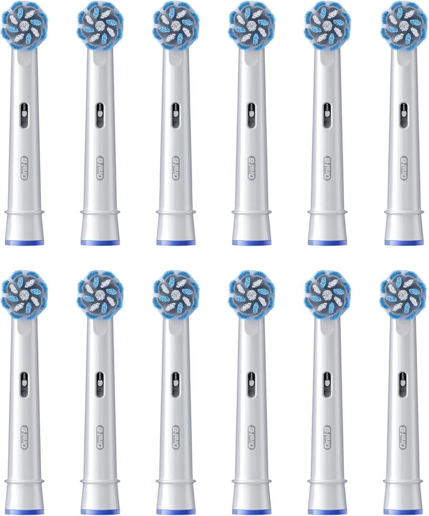 Braun Oral-B Sensitive Clean PRO Replacement Brushes, Soft Ultra-Fine Bristles, 12-Pack (EB60X-12) [Parallel Import]