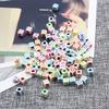 50g/Pack Cubic Alphabet Letter A-Z Loose Beads DIY Necklace Bracelet Finding