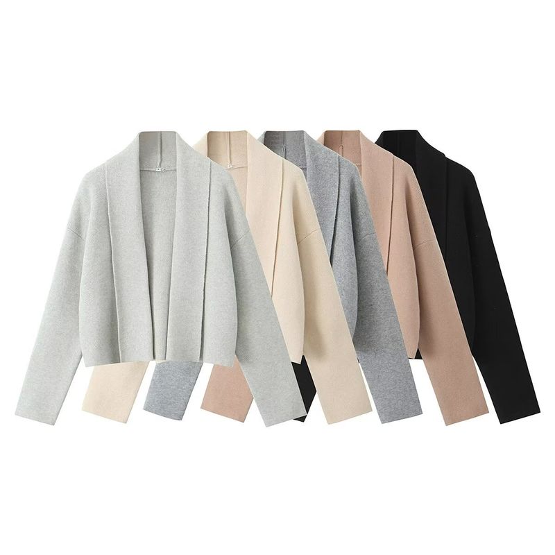 Kaslead New Arrival Women's Clothing Fashion Style Fashion Scarf Collar Knitting Cardigan Shawl