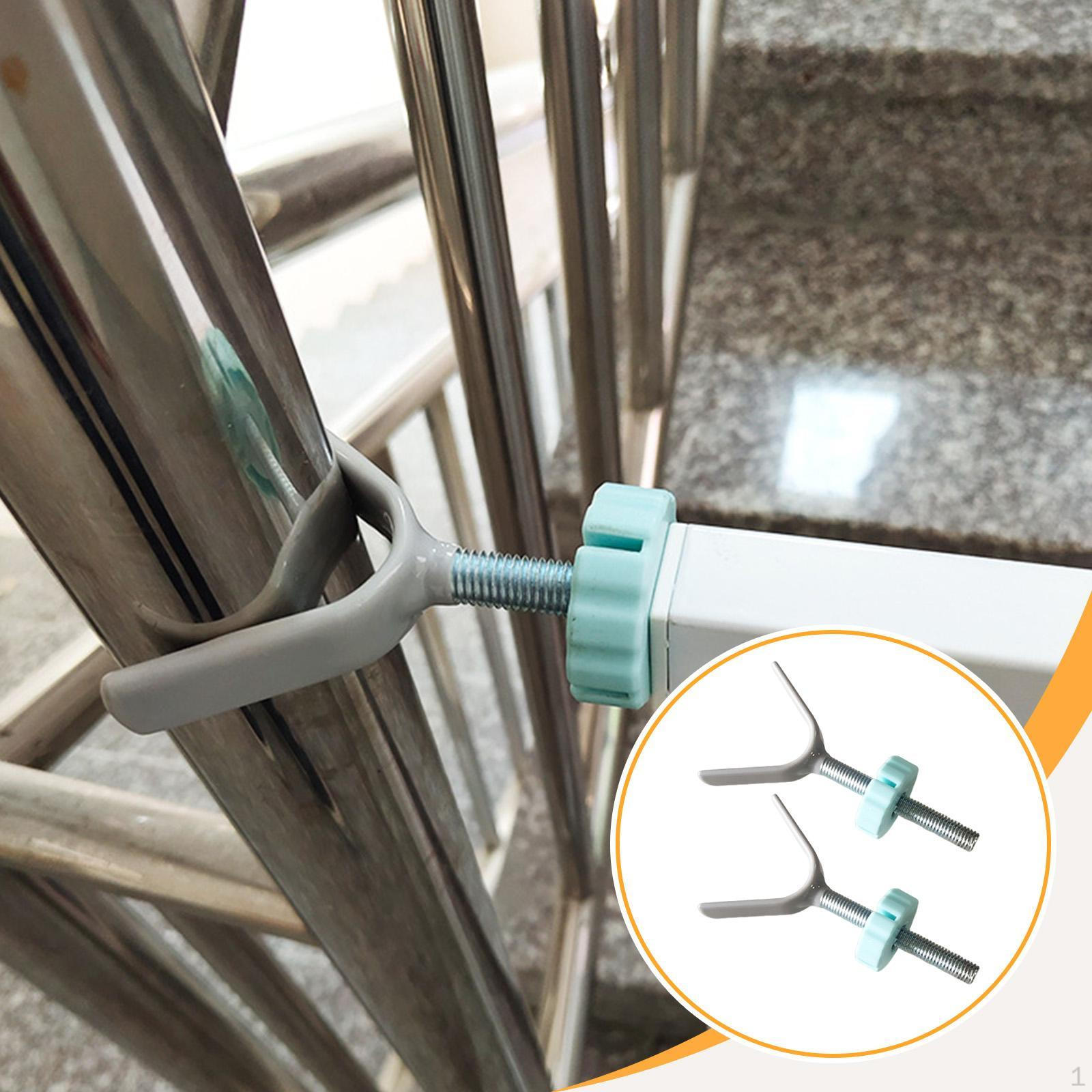 

2 Pieces Banister Adapters Stair Sturdy Convenient Wear Resistant Parts синий