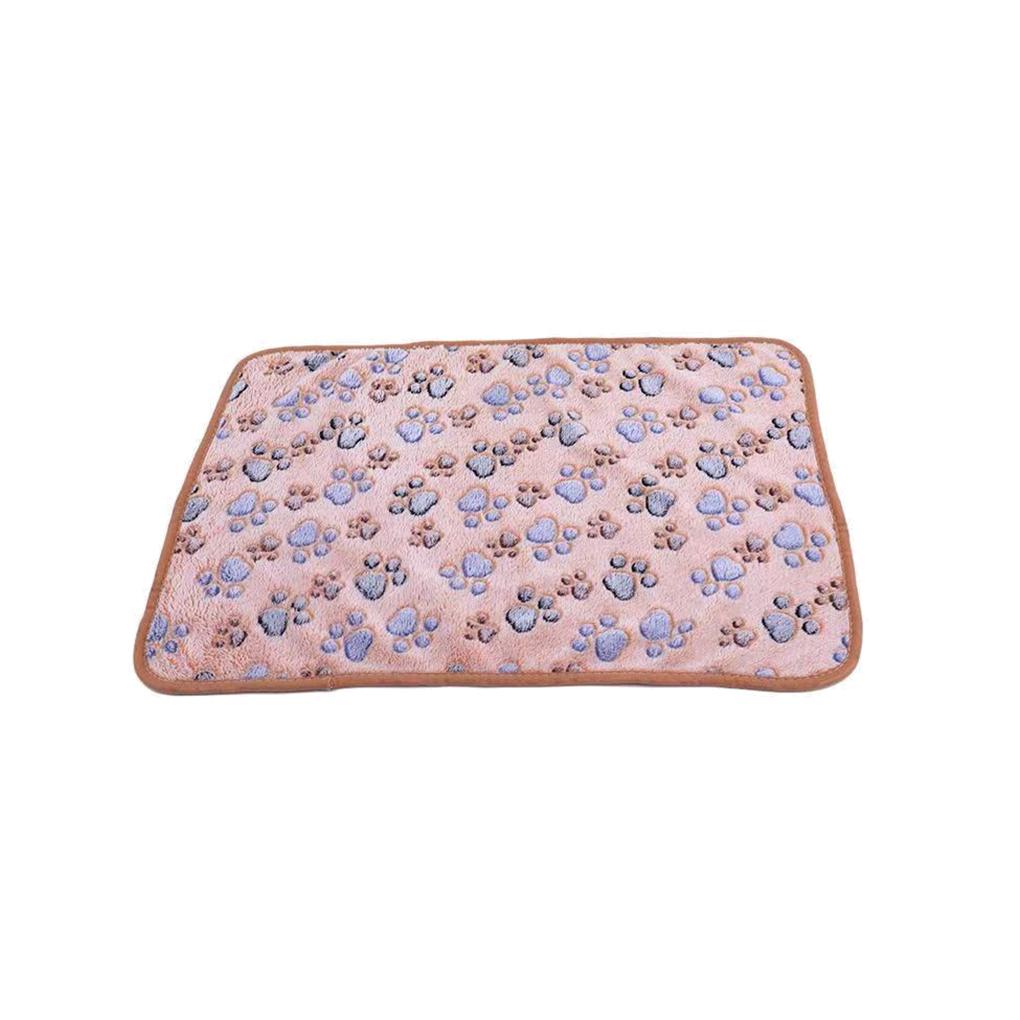 Household Winter Pet Soft Blanket Living Room Portable Folding Cartoon Style Coral Velvet Mat Sofa Couch Sleeping Pad