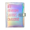 Dazzling Colors Challenge Budget Binder PU Leather Savings Challenge Notepad  New Year