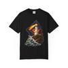 Lighthouse Storm Sea Graphic T-Shirt Black Front Print Comfort Colors 1717