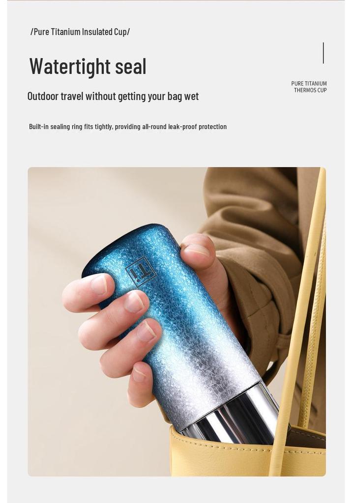 Sleek Titanium-Coated Insulated Mini Cup - Luxury Pocket Gift for Men & Women