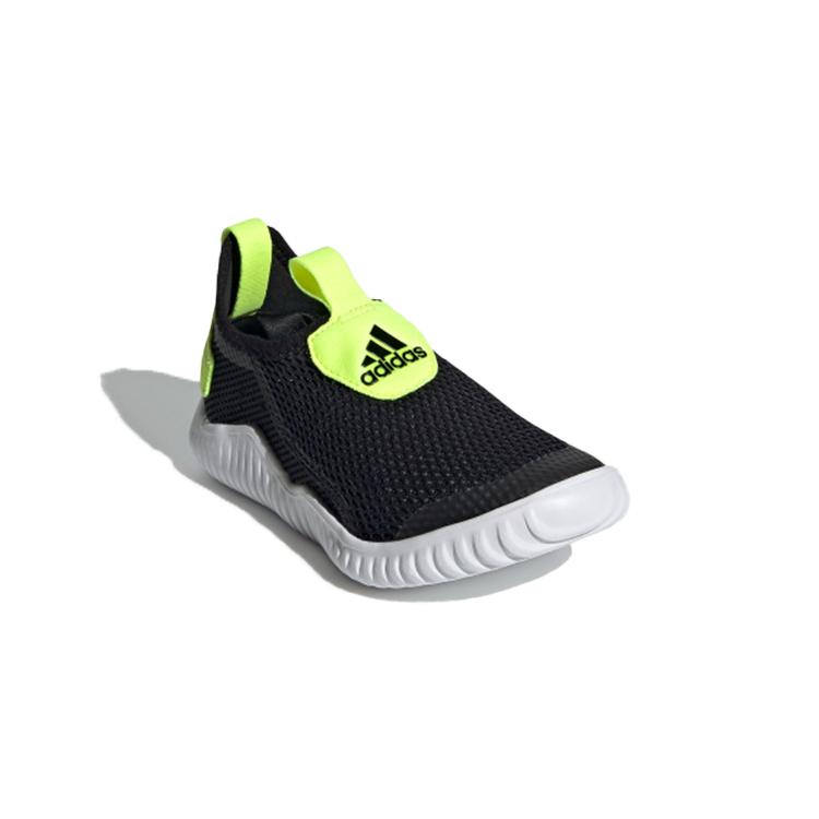 New Adidas Rapidazen S Rdy C Slip Resistant Breathable Low Top Kids' Running Shoes Black Yellow Children Aged 3 7 Years Old FZ3957