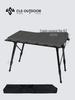 Extended Portable Aluminum Camping Table with IGT Stove Mobile Kitchen Functionality