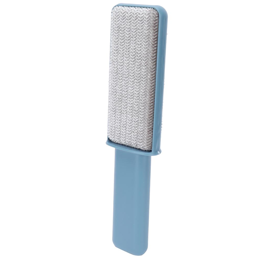 Double Sided Hair Removal Brush with Storage Cover Portable Clothes Lint Remover Blue