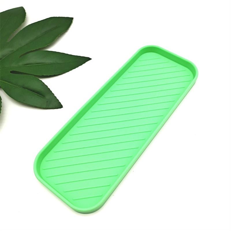 Silicone Soap Dish Storage Holder Soap Box Plate Tray Shower Soap Holder Draining Kitchen Sink Sponge Holder