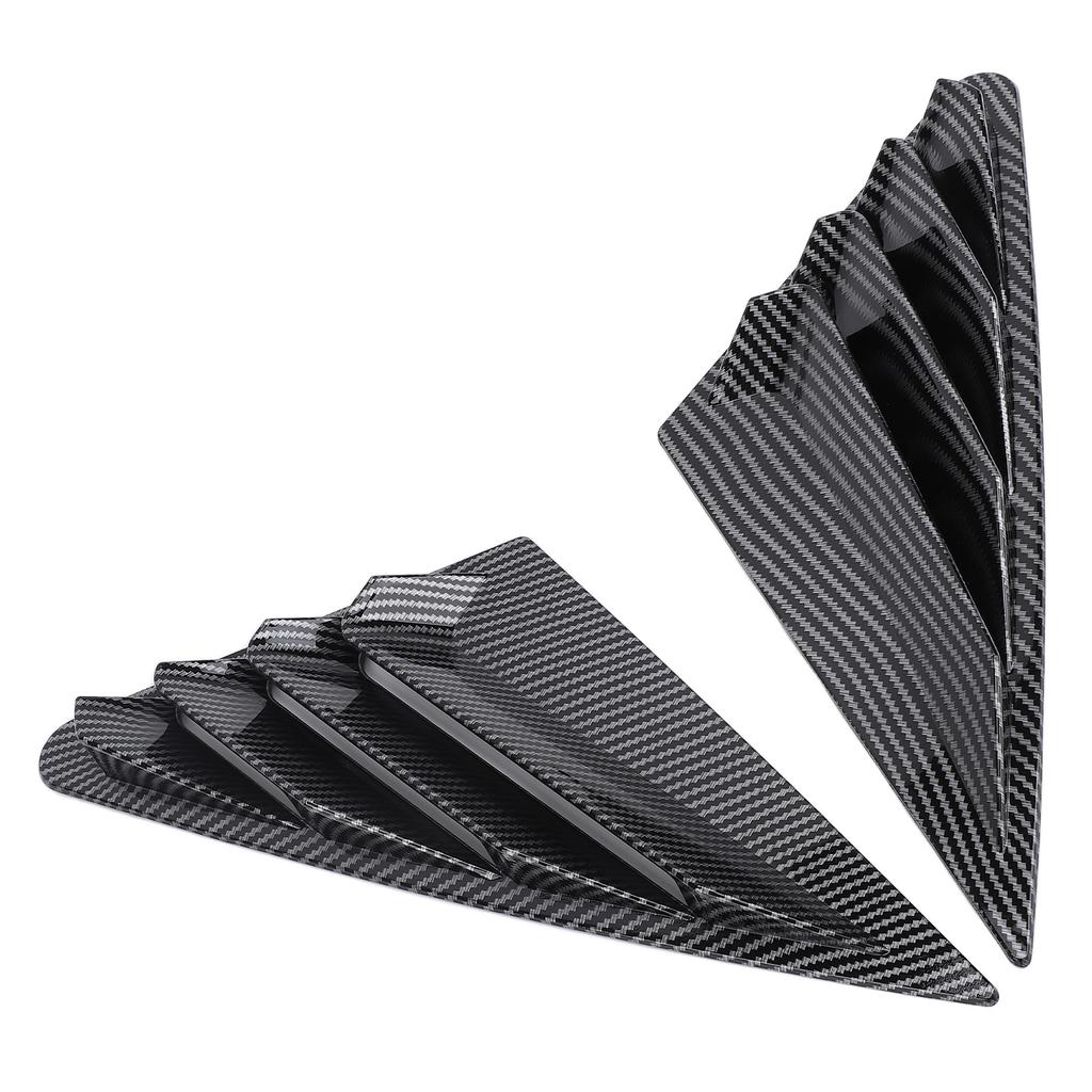 1 Pair Rear Window Louver Left Right Window Louver Air Vent Scoop Shade Cover Blind for A3 8Y Sedan