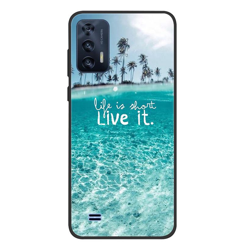 For OUKITEL C31 Case Butterfly Painted Soft Black Silicone Bumper Phone Cover for Oukitel C31 C 31 OukitelC31 Case Coque Fundas