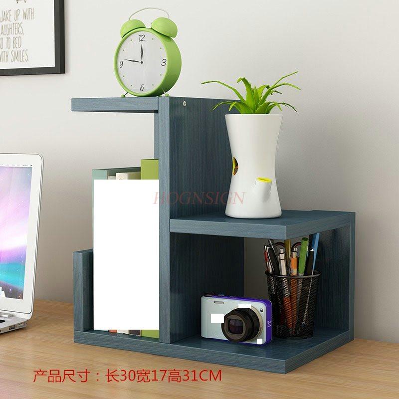 1pcs Creative small bookshelf desktop office and home storage rack, student simple bookshelf, multi-layer large space storage