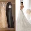 1Pcs Transparent Wedding Dress Dust Cover Double-sided Long Clothes  Protector Case  Home Wardrobe
