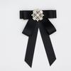 Black Fabric Bow Brooches For Women College Style Collar Flower Lapel Pins  Necktie  Jewelry Gifts