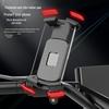 "Spring Telescopic Handlebar Mount Phone Holder: Shockproof, Anti-Shake for Electric Scooters & Motorcycles”