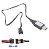 SM4P USB Charging Cable SM4P Charger LED Indicators For 7.4V LithiumBattery RCModel Vehicles Boats Remote Controlled Toy