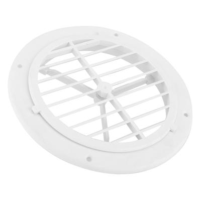 HVAC Marítimo 164mm 6.5in Tampa de Saída de Ar Direção do Vento Ajustável Redonda Branca para Iates Barcos RVs Banheiros