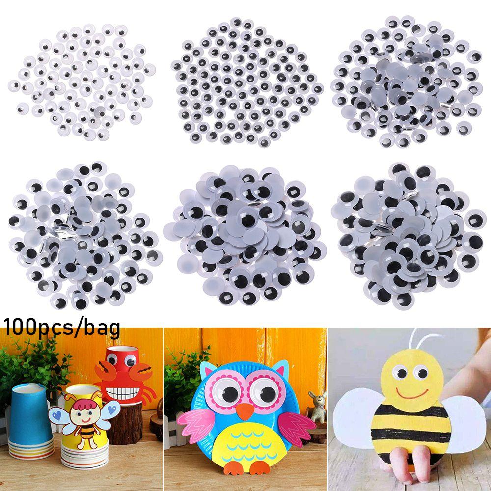 Plastic Kids Toys Wiggling Moving Eyes DIY Dolls Materials Plush Panda Eye 3D Dolls Accessories