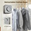 Retractable Clotheslines Collection Laundry Extendable Line Wall Clothesline Clothes Hanger Retractable Indoor Horse Drying Rack