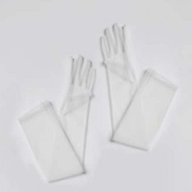 

Перчатки сетчатые женские групповые ветряные сценические выступления черные сексуальные улучшенные ощущения фото реквизит Cos