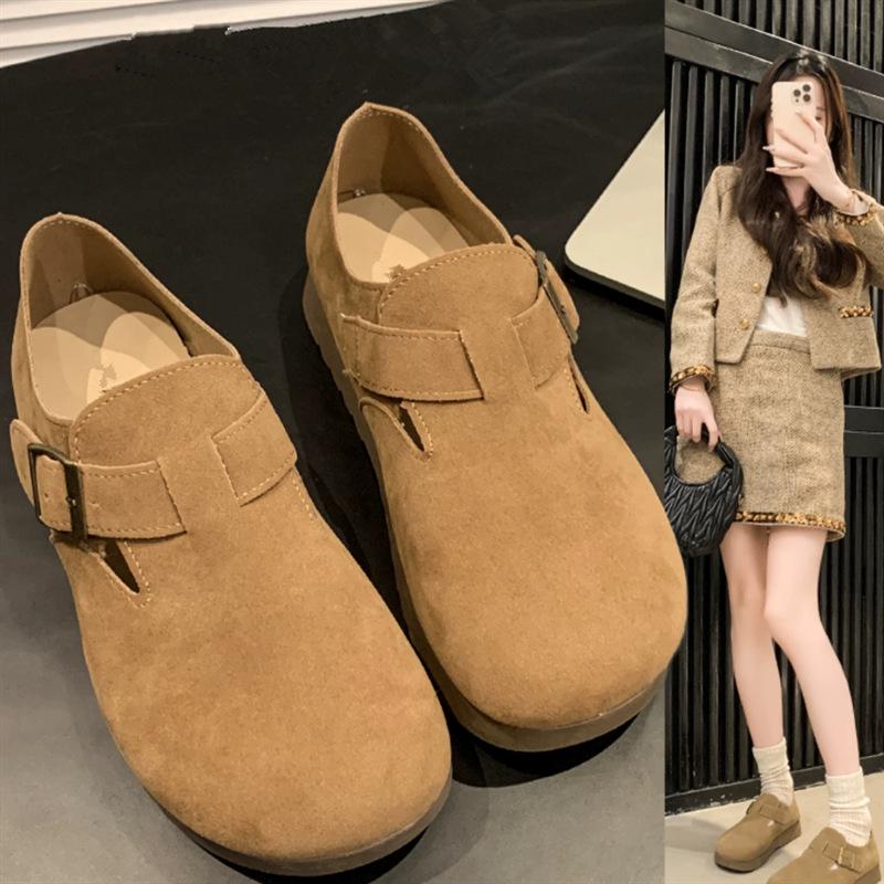 Spring 2025 Women's Non-Slip Black Casual Shoes with Soft Sole