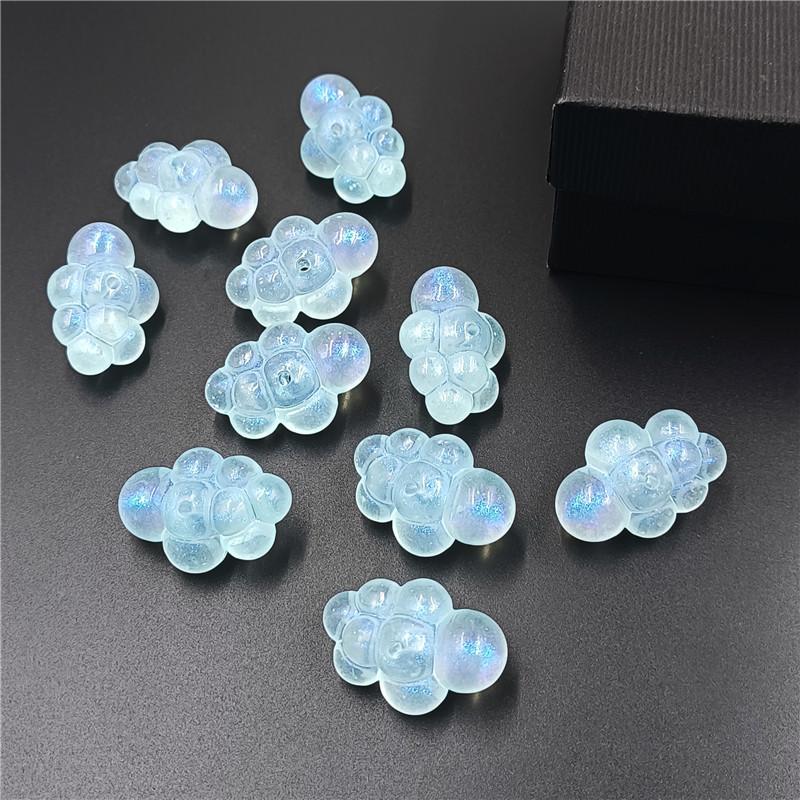 Luminous Jewelry Making Fashion Bracelet Necklace DIY Accessories Handmade Sparkling Cloud Loose Beads Materials 5pcs Mobile Phone Chain Fine Flash