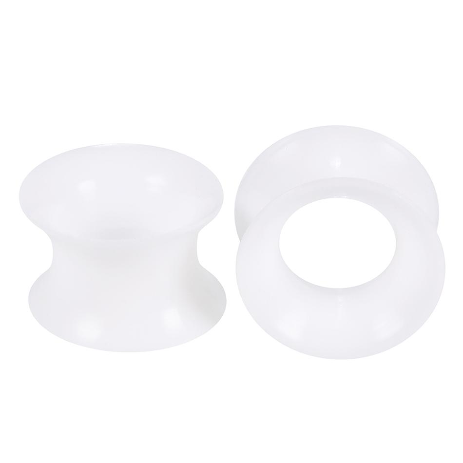 2 Stück Silikon Ohrstöpsel und Tunnel Ohrpiercings Ohrstecker Verschraubter Ohrdehner Ohr-Expander Körperschmuck Piercings
