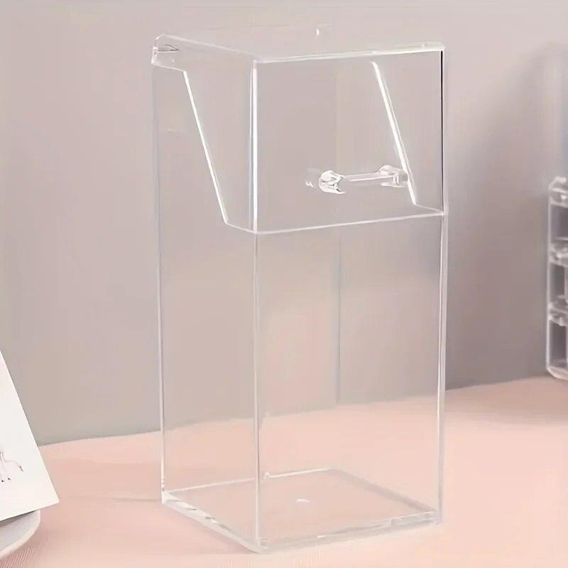 1 Stück Klare Aufbewahrungsbox Masken-Organizer, Staubdichter Multifunktionshalter Aus Acryl Mit Deckel