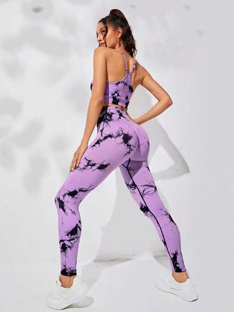 JYL Backless Seamless Yoga Suit Hip Lifting Pants Fitness Outfit