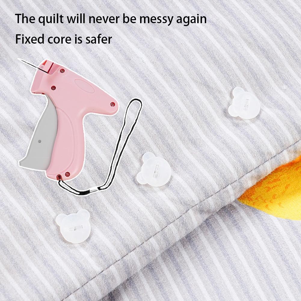 Quick Clothing Fixer,Portable Speedy Manual Quilt Fixer with Glowing Buckles,Mini Clothes Fixing Tools for Bed Sheets Pillow