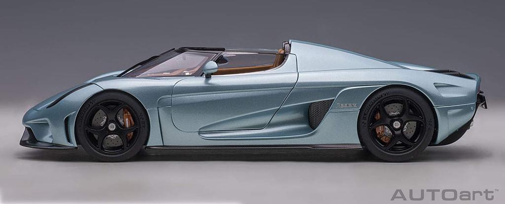 AUTOart 1/18 Scale Koenigsegg Regera Metallic Light Blue Finished Model 79028