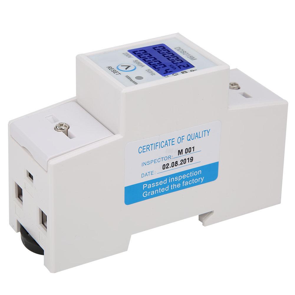 

DDS015M Watt Hour Meter Digital Display Single Phase Electric Power Meter Can bE Reset 230V less than br more than