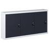 Wall-mounted Tool Cabinet Industrial Style Metal and Black
